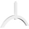 Ekena Millwork Archdale Architectural Grade PVC Gable Bracket, 84"W x 52 1/2"H x 4"D x 6"F, 15/12 Pitch GBP084X53X0406ARC00 - alternate 1